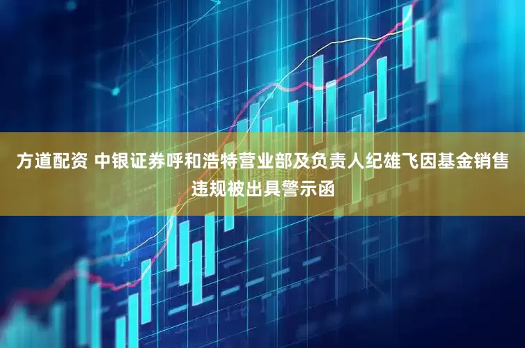 方道配资 中银证券呼和浩特营业部及负责人纪雄飞因基金销售违规被出具警示函