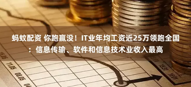 蚂蚊配资 你跑赢没！IT业年均工资近25万领跑全国：信息传输、软件和信息技术业收入最高